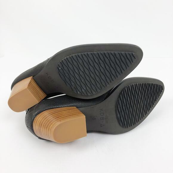 KELSI DAGGER Women's Elsewhere Ankle Boot Size 6 Black Leather Block Heel NWOB - Picture 10 of 12